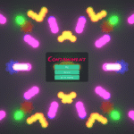 A screenshot of the title screen of Containment